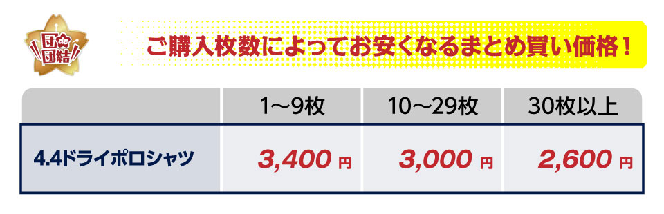 団de団結！4.4ドライポロシャツ