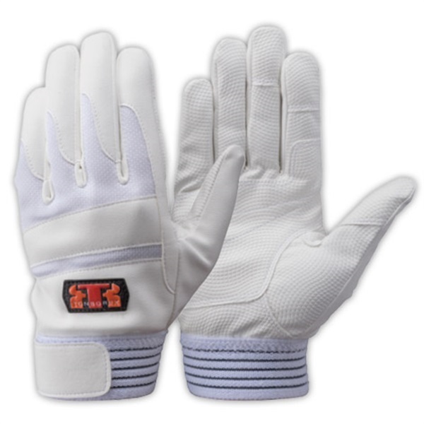 トンボレックス 合成皮革製吸汗速乾手袋 E-843 ◆0.5mm厚(ホワイト-S)