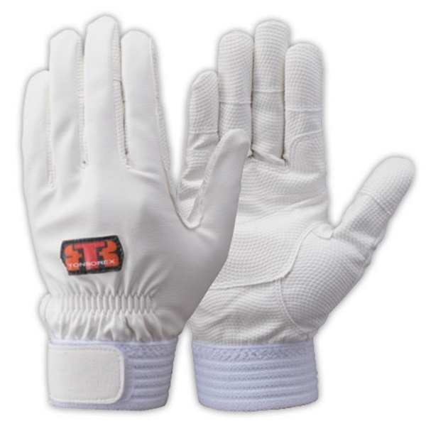 トンボレックス 合成皮革製手袋 E-831 ◆0.5mm厚(ホワイト-S)