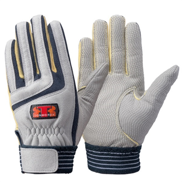 トンボレックス ケブラー繊維&人工皮革製手袋 K-501(ネイビー-SS)