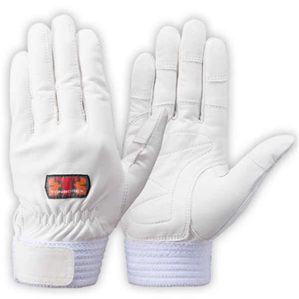 トンボレックス 牛革製手袋 CS-302 ◆0.7mm厚(ホワイト-SS)