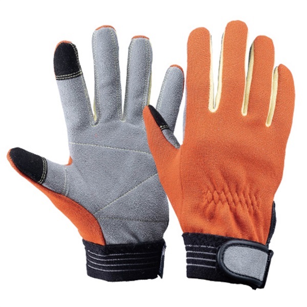 プロハンズ アラミド繊維・人工皮革製手袋 JK-630T(オレンジ-S)