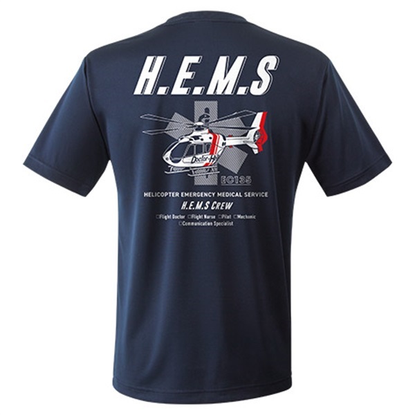ドクターヘリ HEMS エアライドTシャツ EC135(S)