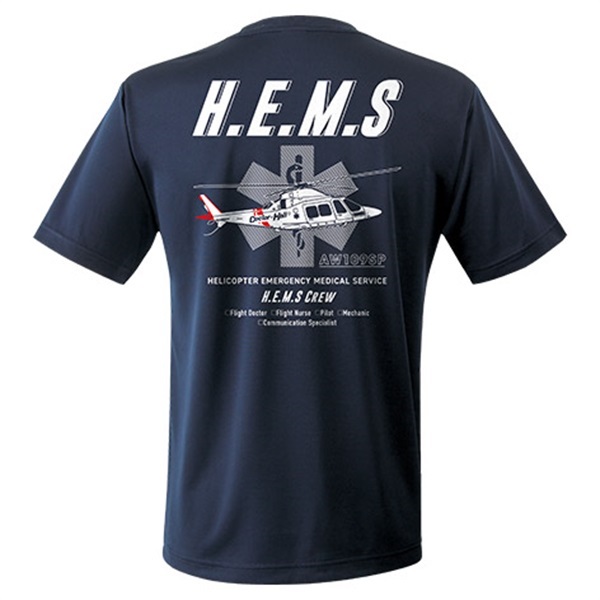 ドクターヘリ HEMS エアライドTシャツ AW109SP(S)