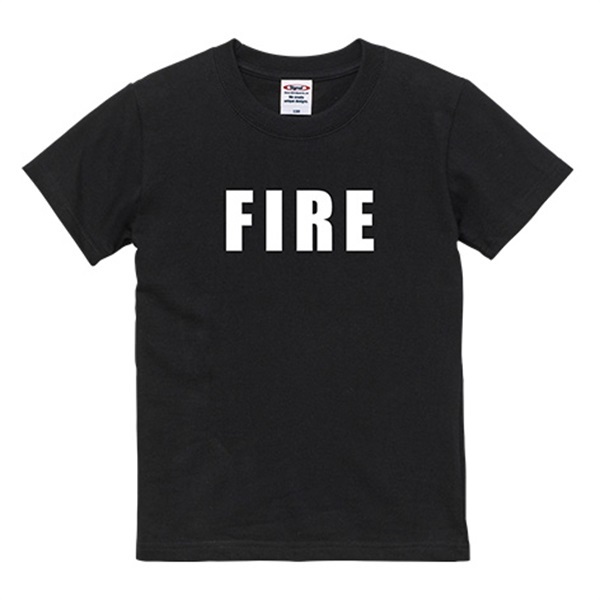 消防 コットンキッズTシャツ FIRE(100)
