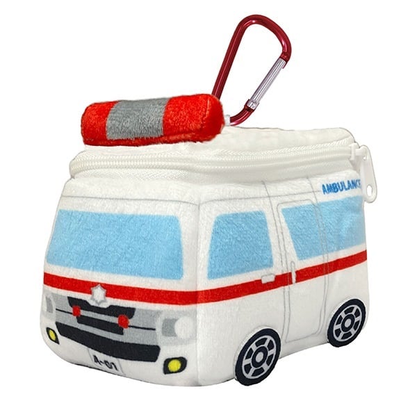 サイレンカー カラビナ付ポーチ 救急車