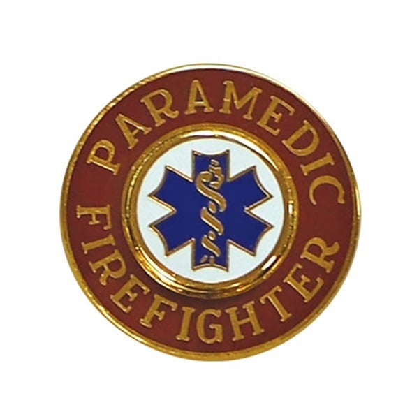 【セール】PARAMEDIC FIREFIGHTER ピンバッジ（ゴールド）