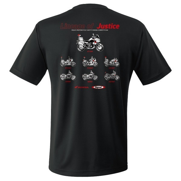 第55回全国白バイ大会記念TシャツB "JUSTICE"