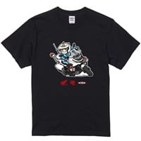 仕事猫 白バイ隊員 NT1100P コットンTシャツ