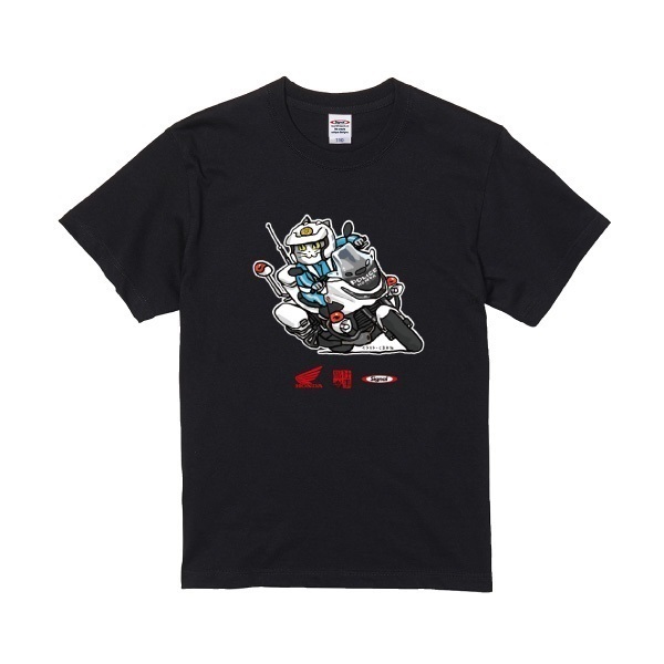 仕事猫 白バイ隊員 NT1100P コットンキッズTシャツ