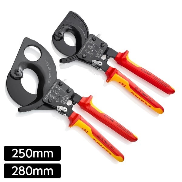 ラチェット式 絶縁ケーブルカッター