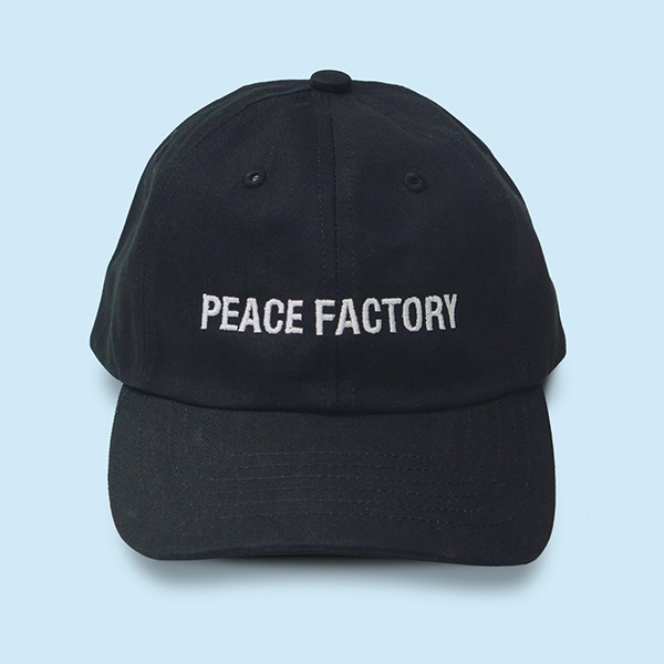 Peace Factory PEACE FACTORY ベースボールキャップ(ブラック)