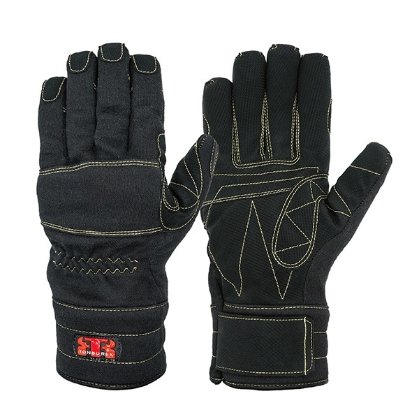 トンボレックス ケブラー繊維&耐熱シリコンレザー製防水防火手袋 K-A190(ブラック-SS)