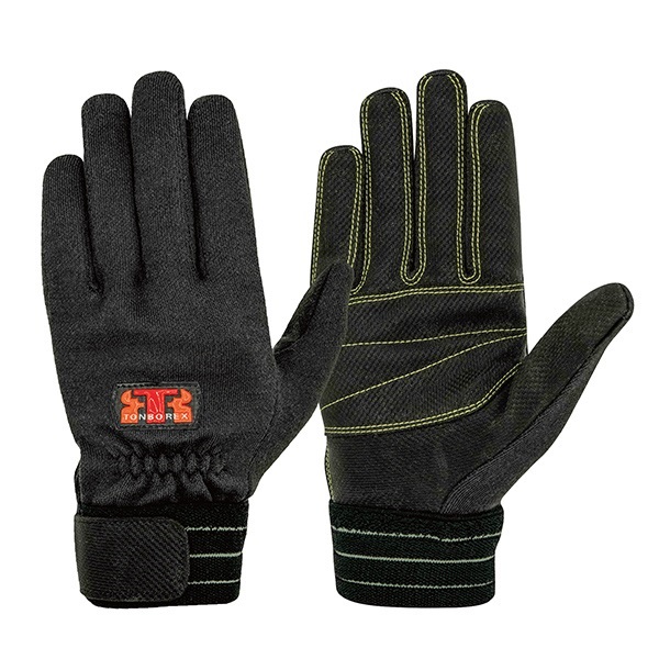 トンボレックス ケブラー繊維&耐熱シリコンレザー製手袋 K-790(ブラック-SS)