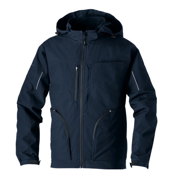 ストレッチ防風防寒ジャケット(ネイビー-S)