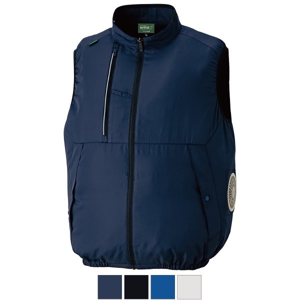 空調服 サイドファンエコベスト(ネイビー-S)