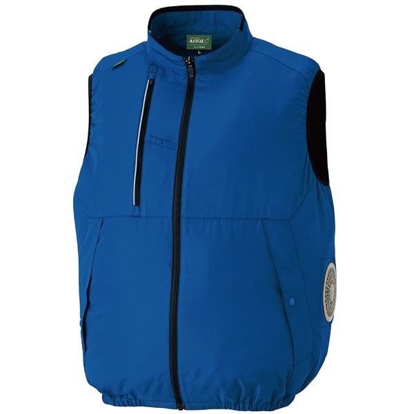 空調服 サイドファンエコベスト(ブルー-S)