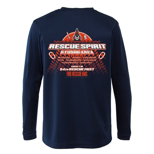 第54回九州指導会 エアライドロングスリーブTシャツ【鉄壁防護】