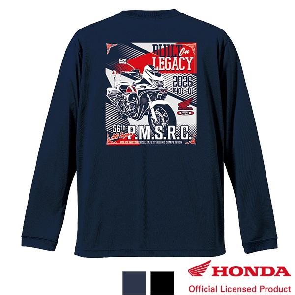 第56回全国白バイ大会記念 エアライドロングスリーブTシャツ "BUILT ON LEGACY"