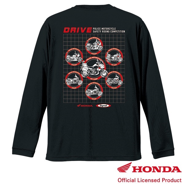 第56回全国白バイ大会記念 エアライドロングスリーブTシャツ "DRIVE"