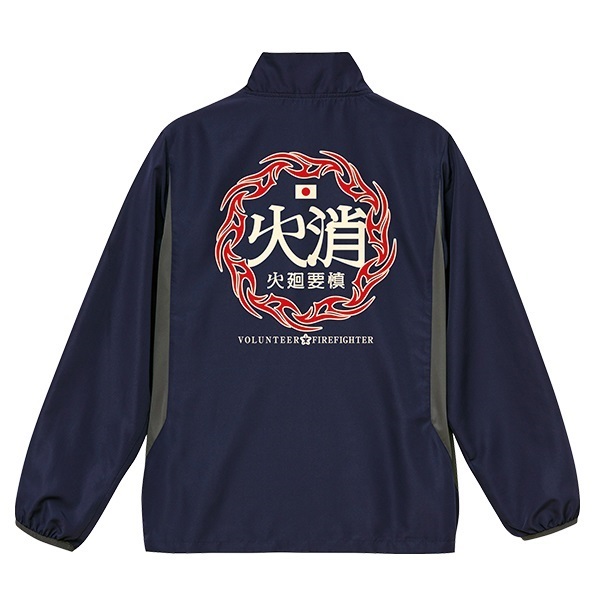 【26>27モデル】団de団結! マイクロリップストップ スタンドジャケット プリントタイプ【4】(XL)