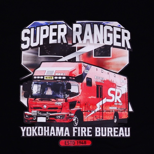 横浜市消防局 Rescue Truck コットンTシャツ｜コットンTシャツ/FIRE 