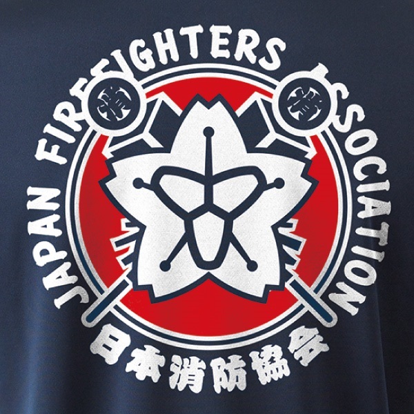 希少 NOMURA 消防車 FIRECHIEFCAR 昭和 レトロ TN マーク 日消／纏クロス エアライドTシャツ｜消防団/高機能Tシャツ｜消防用品